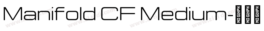 Manifold CF Medium字体转换